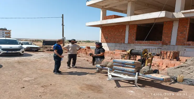 Siverek Zabıtasından inşaatlara LGS uyarısı