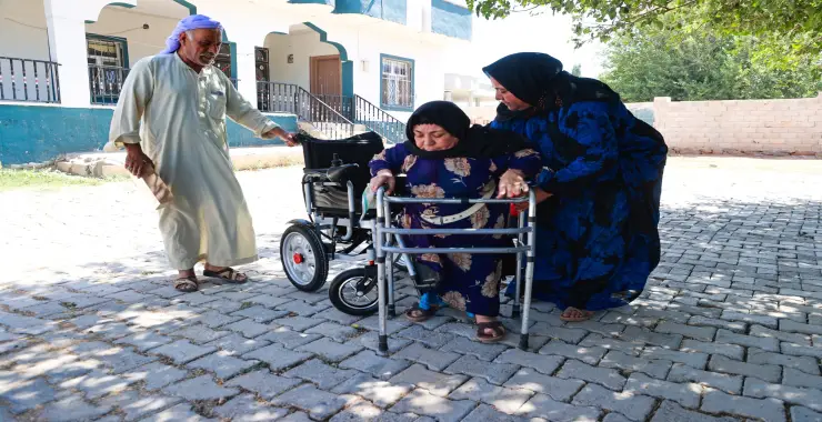 HARRAN’DA AYSEL BATA AKÜLÜ SANDALYESİNE KAVUŞTU