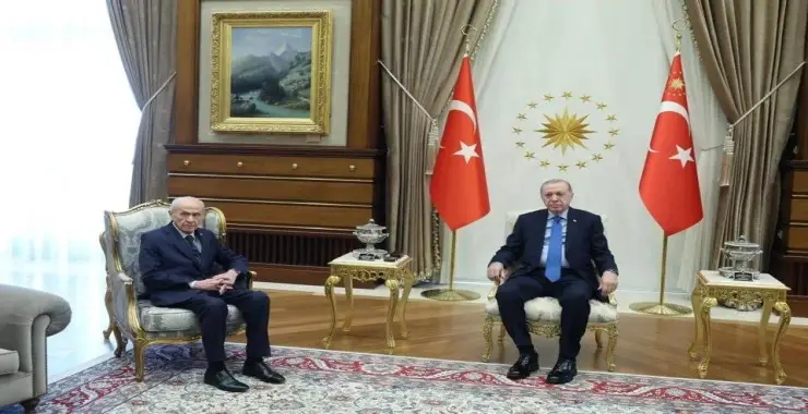 Cumhurbaşkanı Erdoğan, Bahçeli ile görüştü