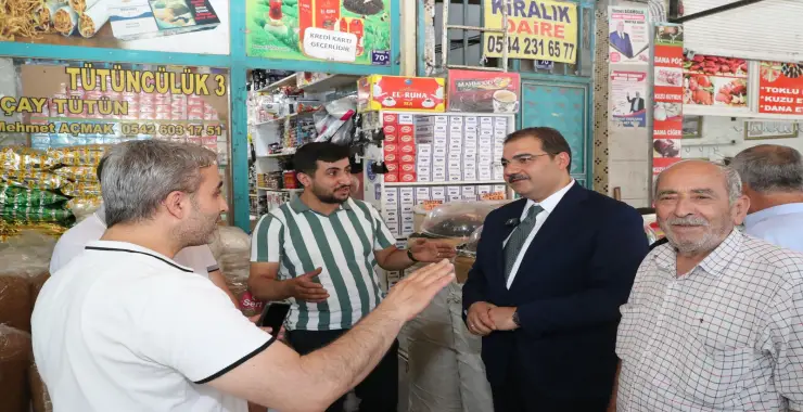 BAŞKAN CANPOLAT, ESNAFLA BULUŞTU