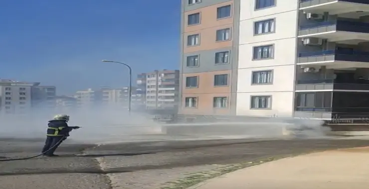 ŞANLIURFA’DA ELEKTRİK PANOSU ALEV ALEV YANDI