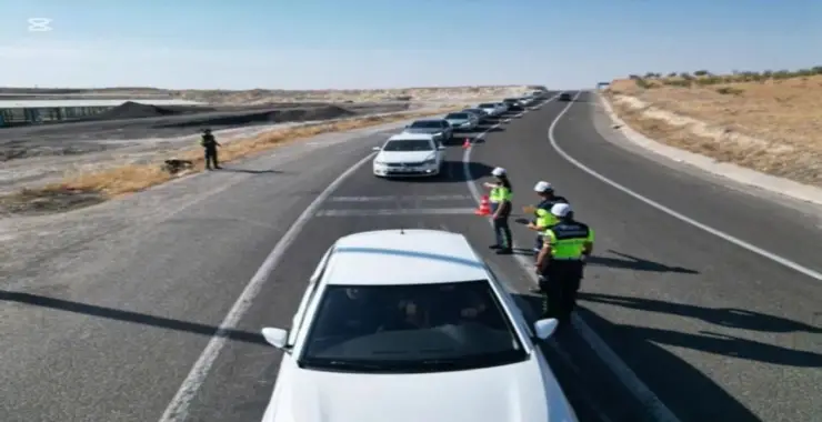 JANDARMA’DAN DRONE DESTEKLİ TRAFİK DENETİMİ