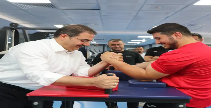 BAŞKAN CANPOLAT’TAN DÜNYA ŞAMPİYONU OCAKOĞLU’NA MORAL ZİYARETİ