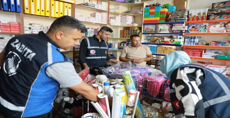 HARRAN’DA OKUL ÖNCESİ MARKET VE KIRTASİYE DENETİMİ