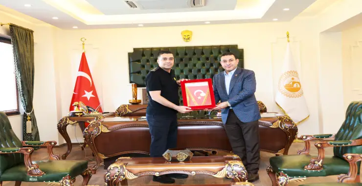 EMNİYET MÜDÜRÜ ATİLLA AKSOY’DAN BAŞKAN ÖZYAVUZ’A ZİYARET 