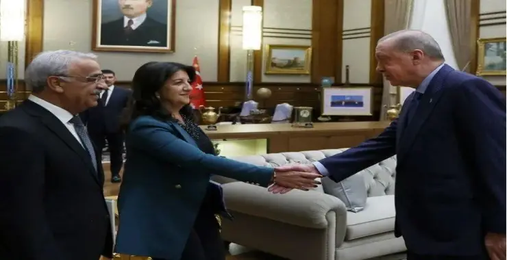 Erdoğan, DEM Parti Heyeti’yle Beştepe’de görüştü