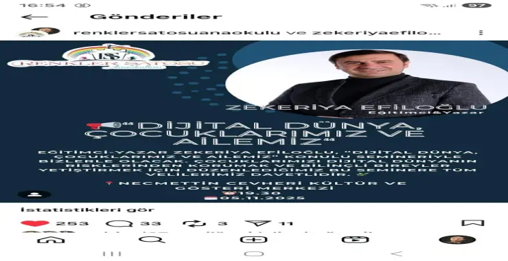 RENKLER ŞATOSU ANAOKULU’NDAN KONFERANS