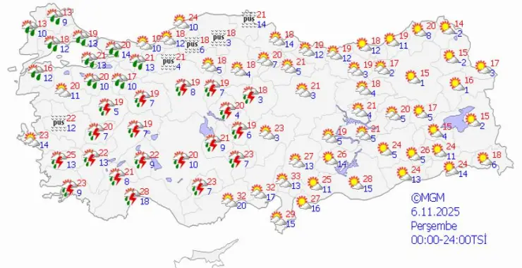 Meteoroloji’den 30 il için uyarı: Sağanak yağış etkili olacak