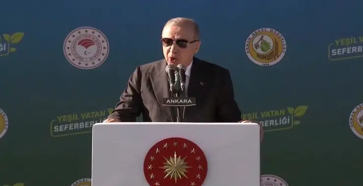 Erdoğan: Yeşil vatanı korumak için çalışıyoruz