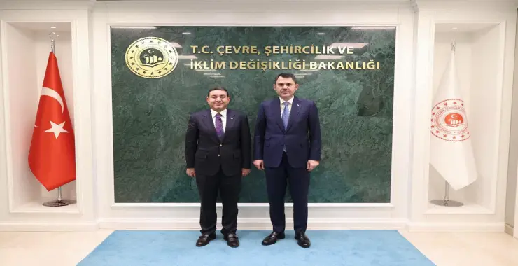 BAŞKAN ÖZYAVUZ BAKAN KURUM’U ZİYARET ETTİ MÜJDELERİ VERDİ