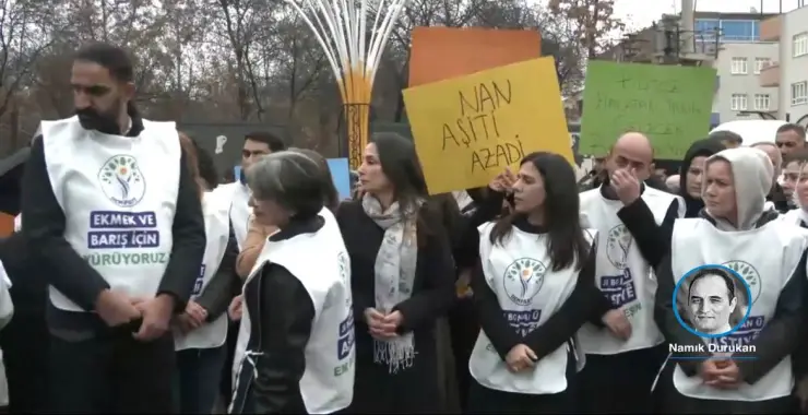 DEM Parti ekonomiye dikkat çekmek için yürüyor