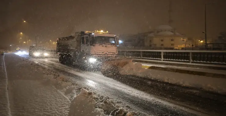 Viranşehir’de Kar Yağışı Etkili Oldu