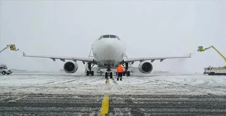 Uçuşlara kar engeli. THY’nin yarın 61 seferi iptal edildi