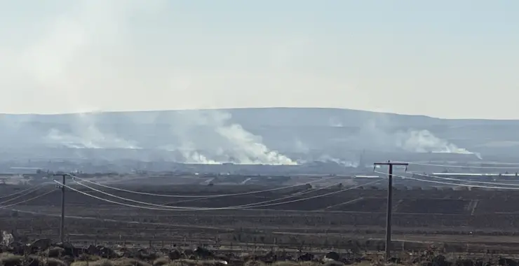 Suruç Ovası’nda Anız Yangını