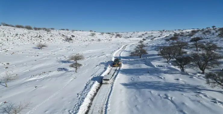 KIRSALDA KARLA KAPANAN 4 BİN 500 KİLOMETRELİK YOL ULAŞIMA AÇILDI