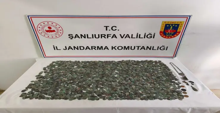 CEYLANPINAR’DA ÇOK SAYIDA GÜMÜŞ VE BRONZ SİKKE ELE GEÇİRİLDİ