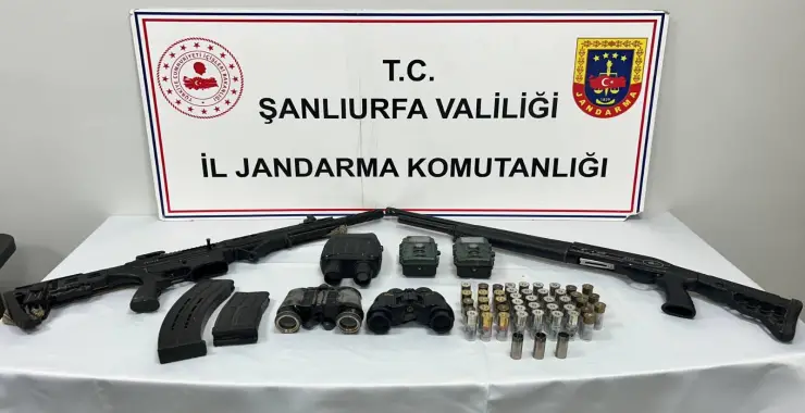 Şanlıurfa’da Ruhsatsız Silah Operasyonu: Çok Sayıda Silah ve Mühimmat Ele Geçirildi