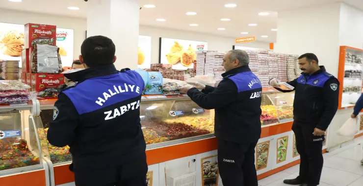 HALİLİYE’DE RAMAZAN BAYRAMI ÖNCESİ ŞEKERLEME VE TATLI DENETİMİ