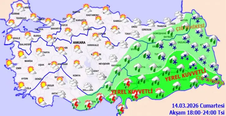 Kuvvetli yağış ve rüzgar geliyor