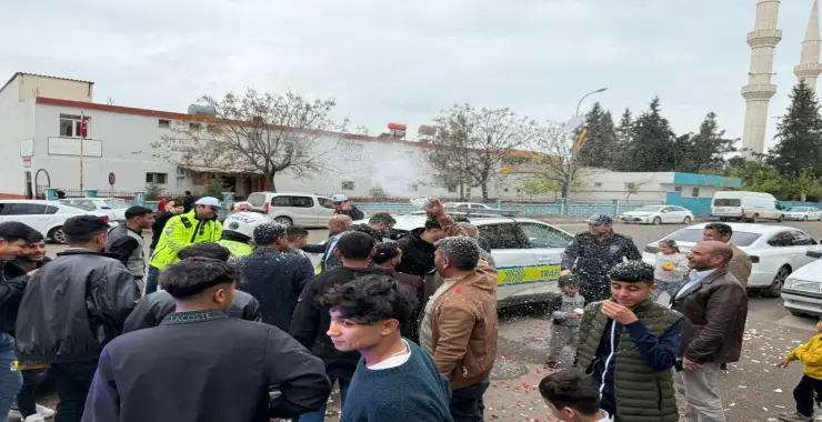 AKÇAKALE’DE POLİSLERE PASTALI SÜRPRİZ