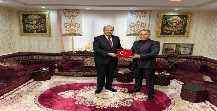 KKTC 5. CUMHURBAŞKANI ERSİN TATAR, ŞEHKAN AŞİRETİYLE BİR ARAYA GELDİ