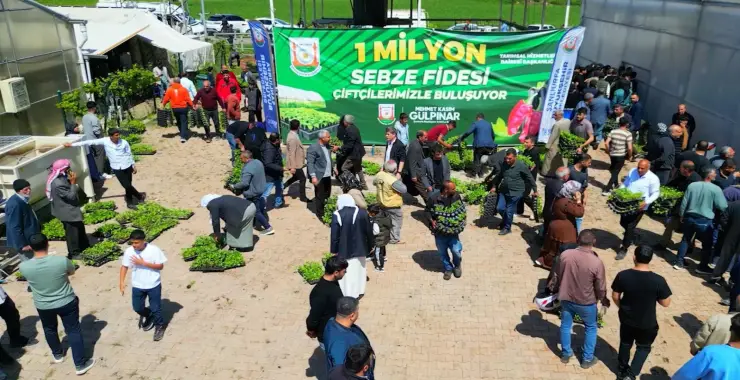ÇİFTÇİLERE 1 MİLYON FİDE