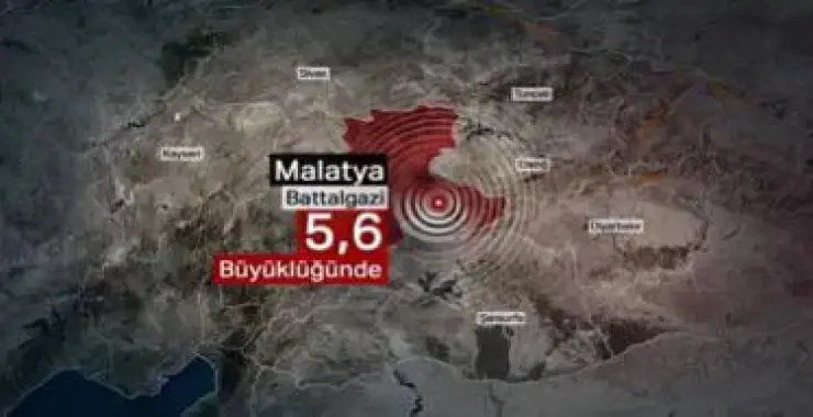 Malatya’da 5,6 büyüklüğünde deprem